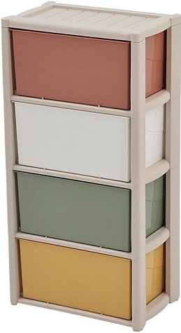 Комод 4 секции Колорит 47.5×30×94см микс купить в СОМ