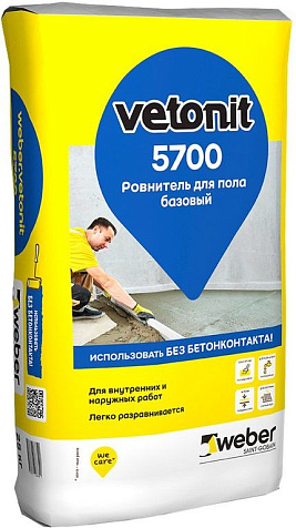Ровнитель пола ВЕТОНИТ 5700 быстротвердеющий, 5кг/фасовка купить в СОМ