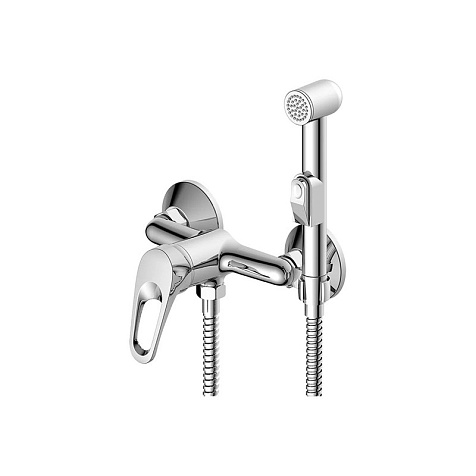 Смеситель для биде Decoroom DR21058, с гигиеническим душем, хром купить в СОМ