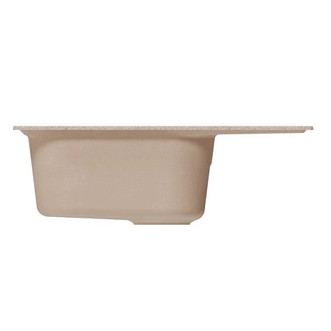 Мойка каменная Mixline ML-GM18, 640 х490 х190 мм, врезная, песочный купить в СОМ