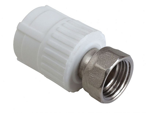 Муфта с накидной гайкой d 20х1/2", полипропилен купить в СОМ
