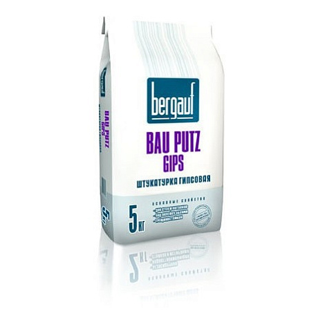 Штукатурка гипсовая Bergauf Bau Putz Gips ,5 кг купить в СОМ