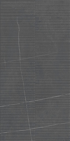 Керамогранит Global Tile Nylo  Черный линии, 1200х600х9 мм, 2 шт. - 1.44 кв. м. GT1206014965MR купить в СОМ