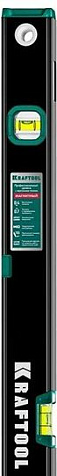 Уровень KRAFTOOL, магнитный, фрезерованный, 3 глазка, 1000 мм купить в СОМ