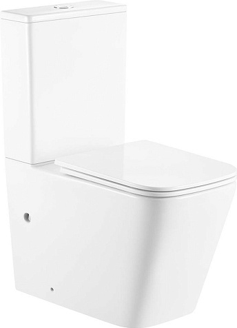 Унитаз-компакт Triton-PRO Tornado Corso TR-CO-3006, белый, торнадо, сиденье микролифт купить в СОМ