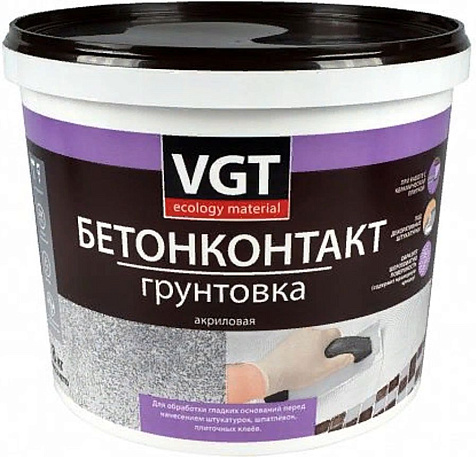 Грунтовка бетонконтакт VGT ВД-АК-0301, 3 кг купить в СОМ