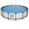 Бассейн каркасный Bestway 56488 457x107см+фильтр-насос+лестница+тент купить в СОМ
