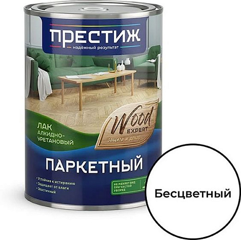Лак алкидно-уретановый Престиж, паркетный, глянцевый, 0.9 л купить в СОМ