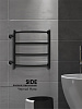 Полотенцесушитель Indigo Side, 600х500 мм, (1" - 1/2"), черный муар купить в СОМ