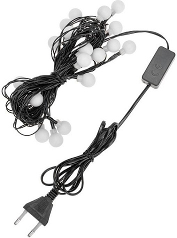 Гирлянда светодиодная Neon-Night Шарики 5м 20LED мульти (RG/RB) IP20 купить в СОМ