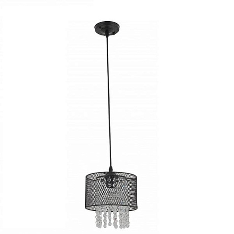 Светильник потолочный Linvel LV 9297/1 Тоно, черный, Е27, 40 Вт, 200х200х900 мм купить в СОМ