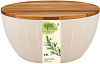 Салатник Sugar&Spice Rosemary 2,8л с деревянной крышкой купить в СОМ