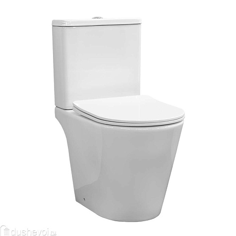 Унитаз-компакт Comforty CF41363C, безободковый, дюропласт, микролифт купить в СОМ