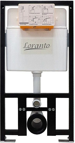 Инсталляция Loranto Prestige 4551, унитаз Azario Teramo AZ-0052-UQ3, торнадо, сиденье микролифт, без кнопки купить в СОМ