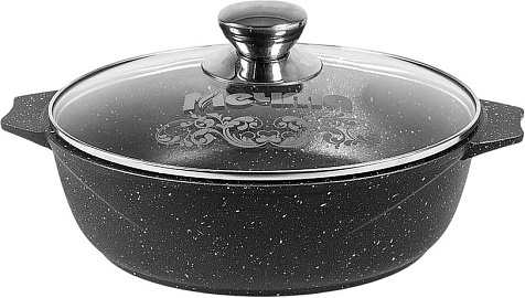 Жаровня Granit black 6л АП стеклянная крышка Мечта купить в СОМ