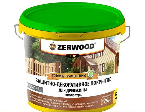 Антисептик Zerwood ZDP Аквалазурь, дуб, 5 кг купить в СОМ