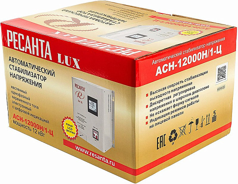 Стабилизатор Ресанта АСН-12000Н/1-Ц Люкс купить в СОМ