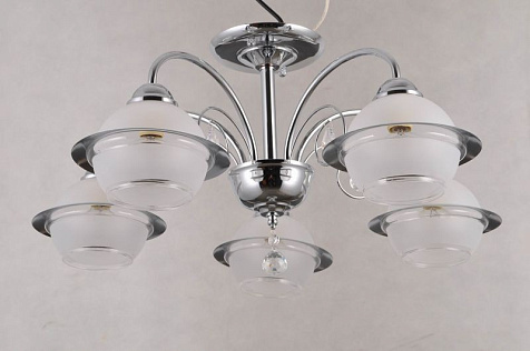 Люстра Linvel LV9083/5 Ганг, хром, Е14, 40Вт купить в СОМ