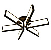 Люстра светодиодная Estares MALDI 120W, 12000Lm, 2K-4K-6K, 650х150, черный/белый, ПДУ купить в СОМ