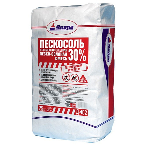Противогололедная пескосоляная смесь Пескосоль  25 кг купить в СОМ