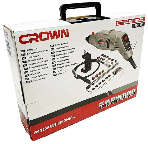 Гравер CROWN CT13428 BMC, 150Вт, 41 насадка купить в СОМ